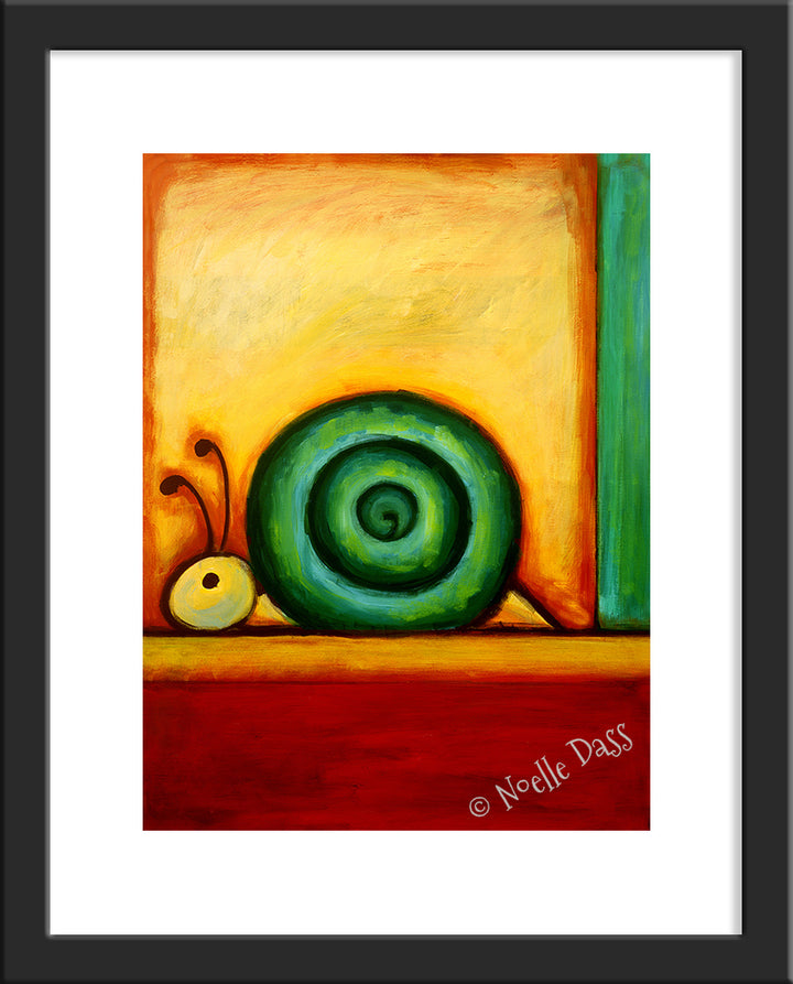 Absolute Snail Paper / 11x14 with white border/image is 8x10 / Black Frame