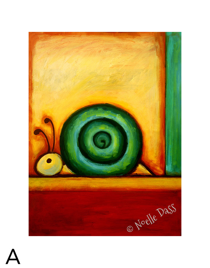 Absolute Snail A. 11x14 in. archival paper with white border - image is 8x10