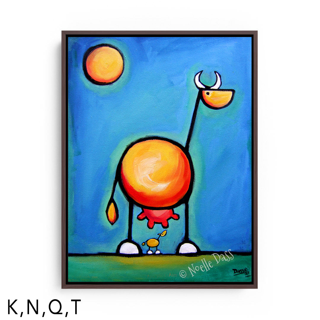 Aim High T: Framed Canvas - Brown 30x40 in.