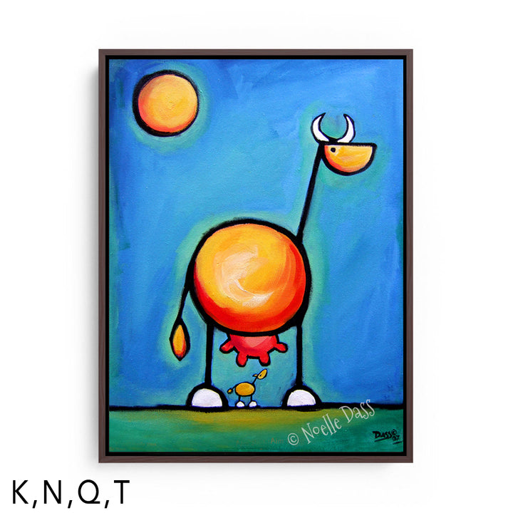 Aim High T: Framed Canvas - Brown 30x40 in.