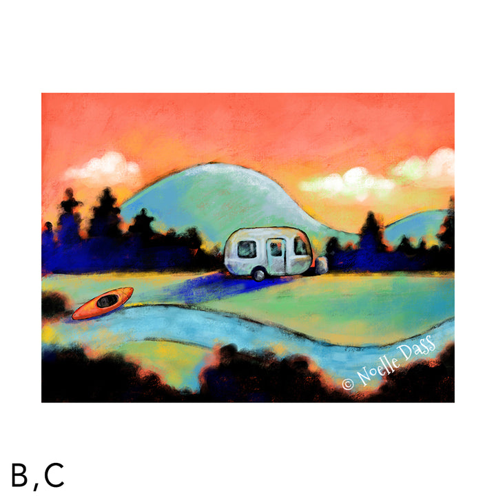 Airstream and Kayak Dreams C. Archival Paper - Image is 18x24 in.