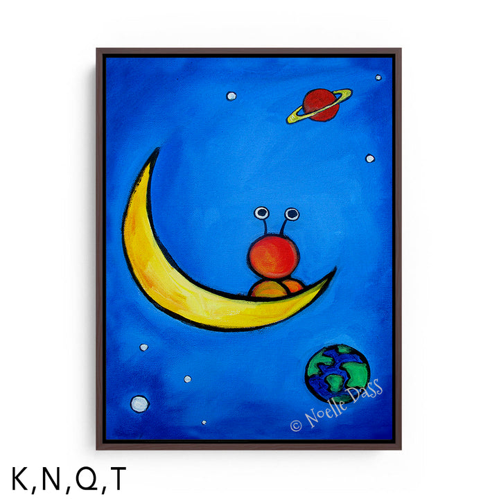 The Great Outdoors Alien Art T: Framed Canvas - Brown 30x40 in.