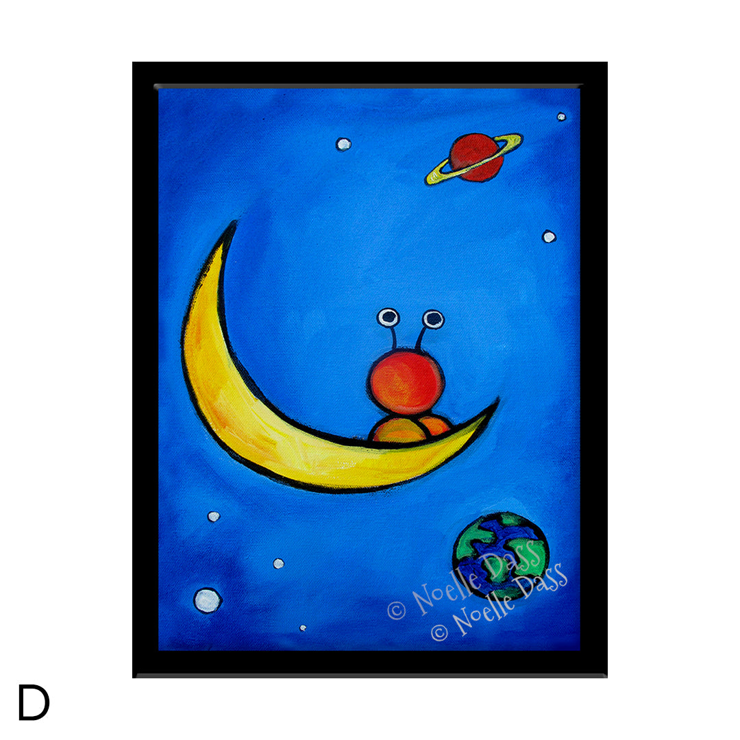 The Great Outdoors Alien Art D. Framed 6x8 in. paper
