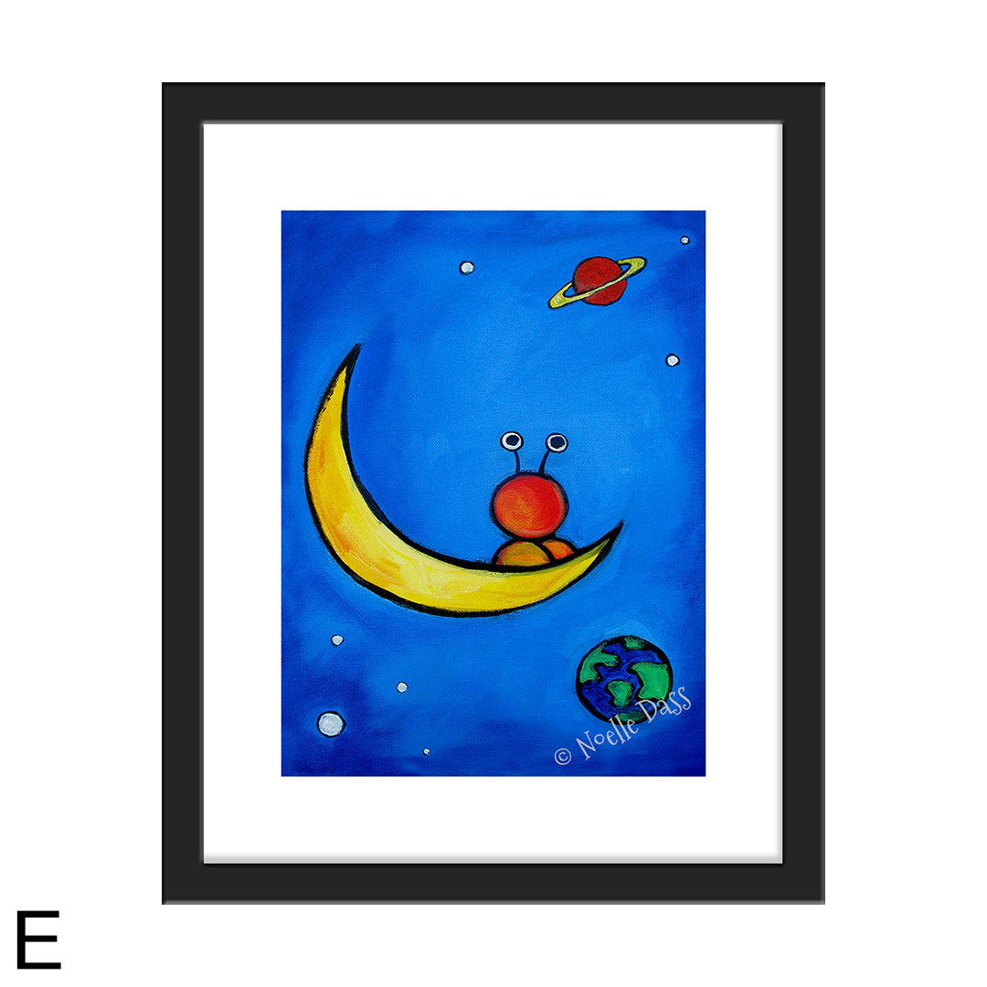 The Great Outdoors Alien Art E. Framed 11x14 paper with white border