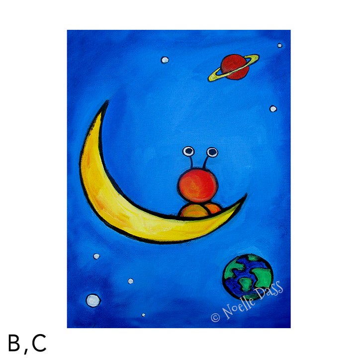 The Great Outdoors Alien Art C. Archival Paper - Image is 18x24 in.