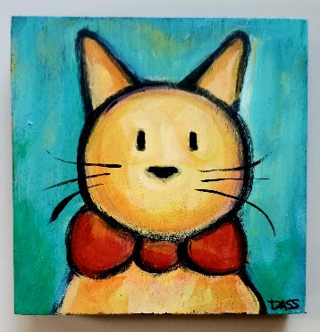 Originals - Fancy Cat 5x5 Canvas