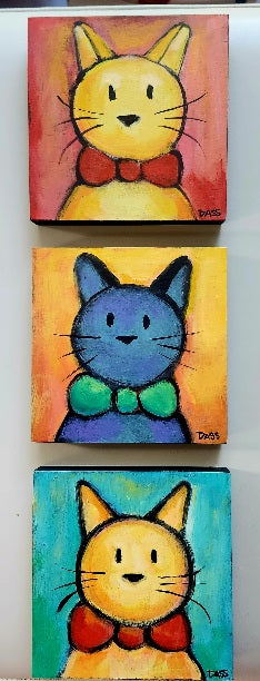 Originals - Fancy Cat 5x5 Canvas