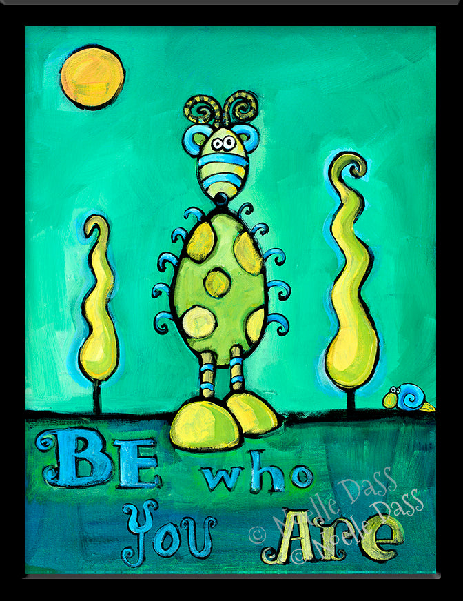 Be Who You Are Paper / 6x8 / Framed