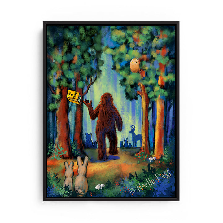 NOPE - Bigfoot Sequel - Part 2 Canvas / 30x40 / Black Floating Frame