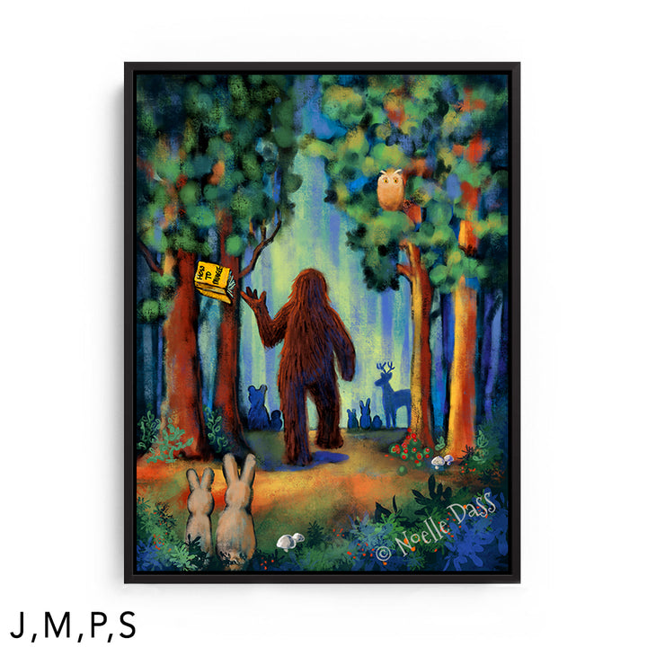 NOPE - Bigfoot Sequel - Part 2 S: Framed Canvas - Black 30x40 in.