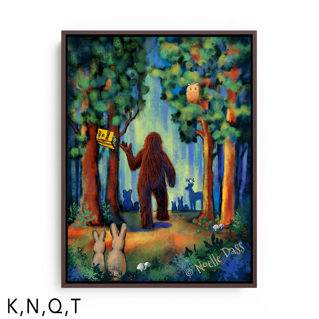 NOPE - Bigfoot Sequel - Part 2 T: Framed Canvas - Brown 30x40 in.