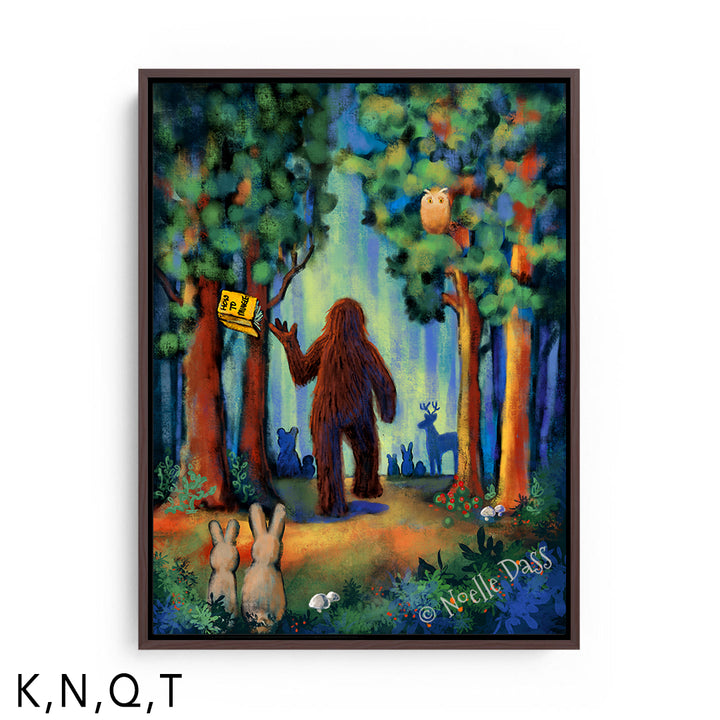 NOPE - Bigfoot Sequel - Part 2 T: Framed Canvas - Brown 30x40 in.