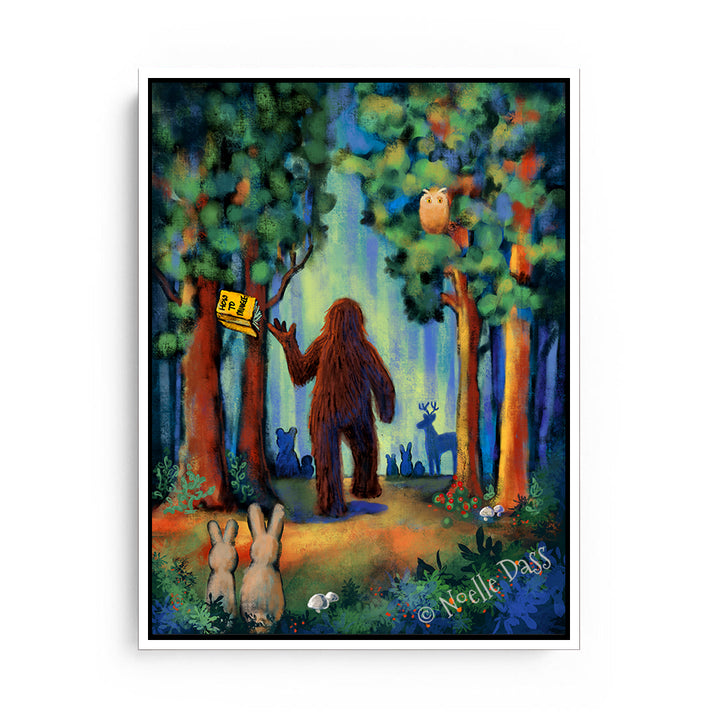 NOPE - Bigfoot Sequel - Part 2 Canvas / 30x40 / White Floating Frame