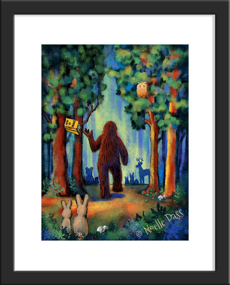 NOPE - Bigfoot Sequel - Part 2 Paper / 11x14 with white border/image is 8x10 / Black Frame