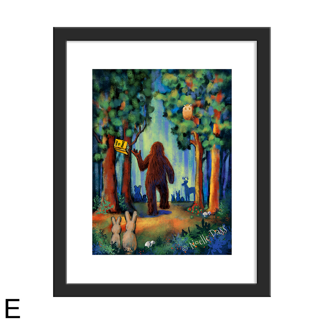 NOPE - Bigfoot Sequel - Part 2 E. Framed 11x14 paper with white border