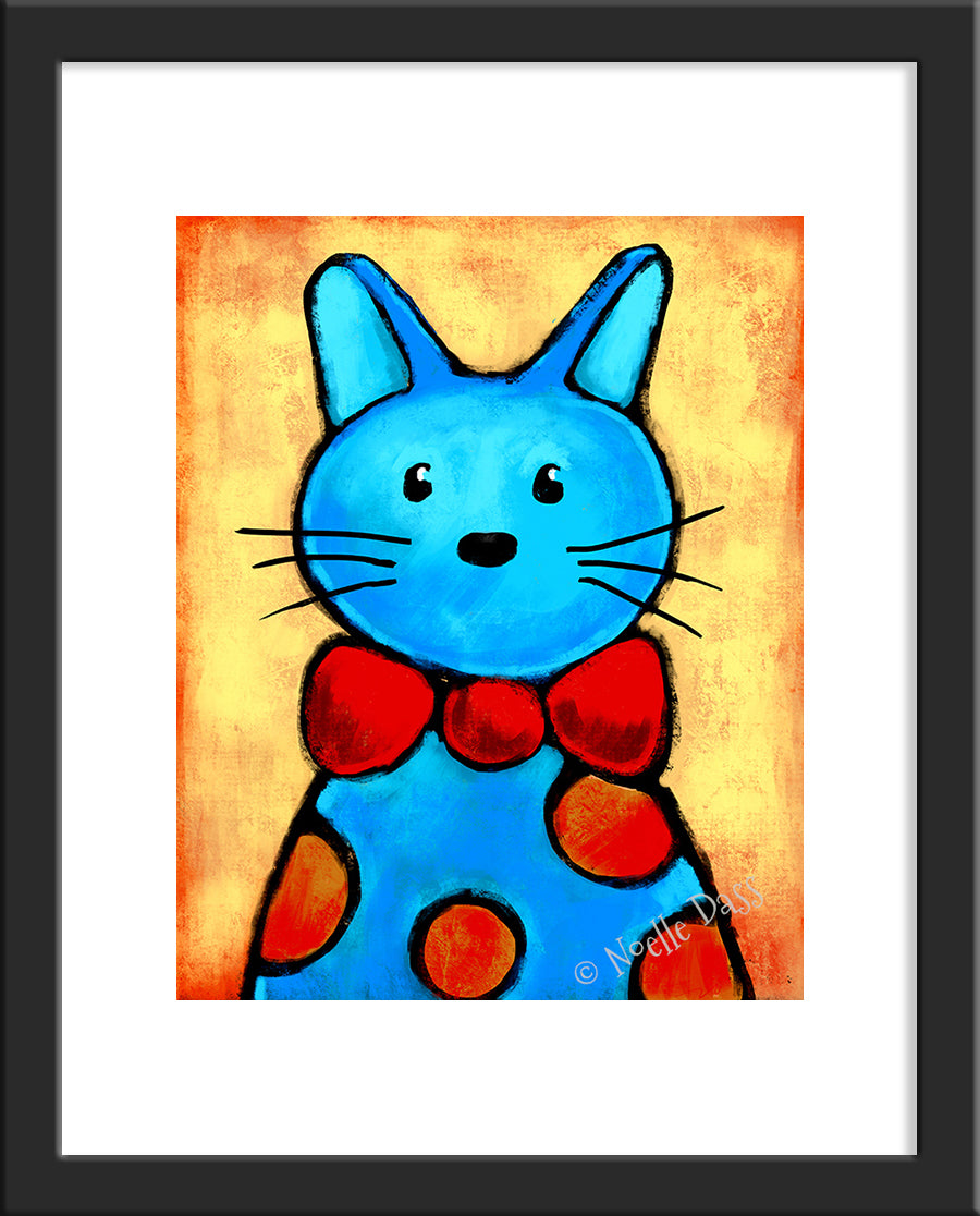 Mr Fancy Pants Paper / 11x14 with white border/image is 8x10 / Black Frame