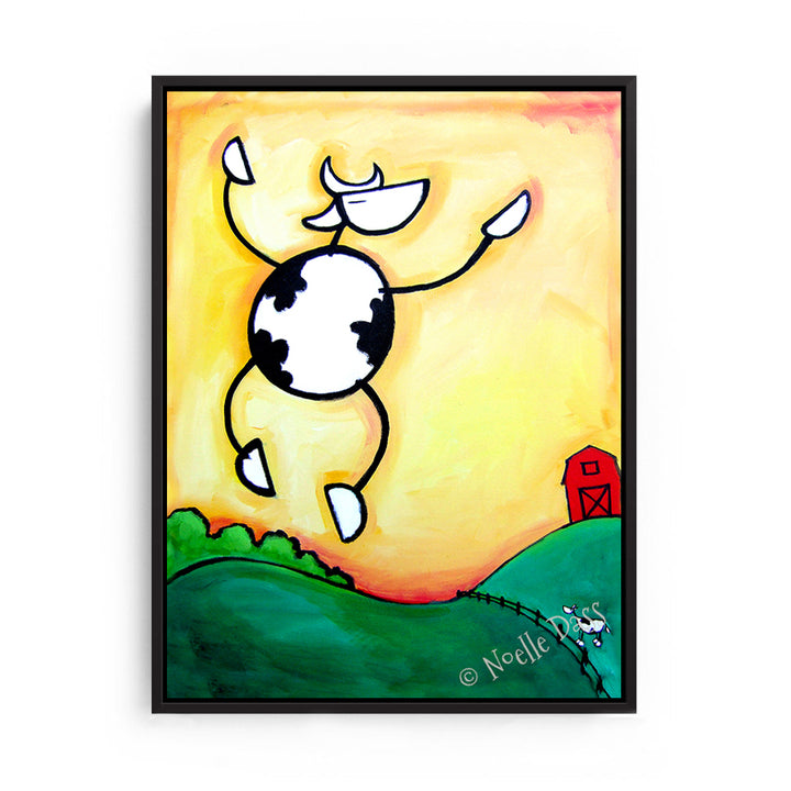 The Grass Is Greener! Canvas / 11x14 / Black Floating Frame