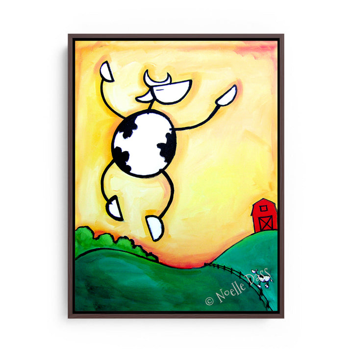The Grass Is Greener! Canvas / 11x14 / Espresso Floating Frame