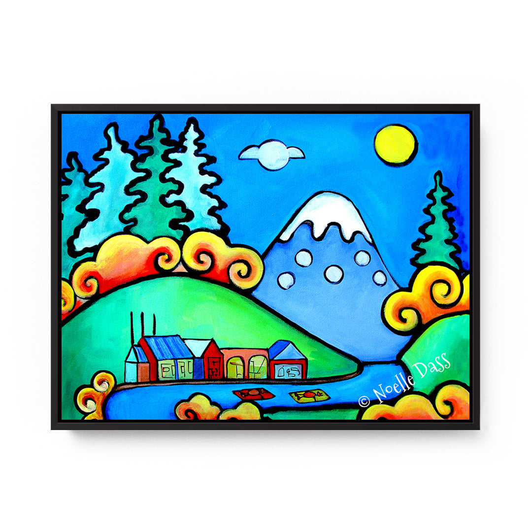 Oregon Daydreams Canvas / 11x14 / Black Floating Frame