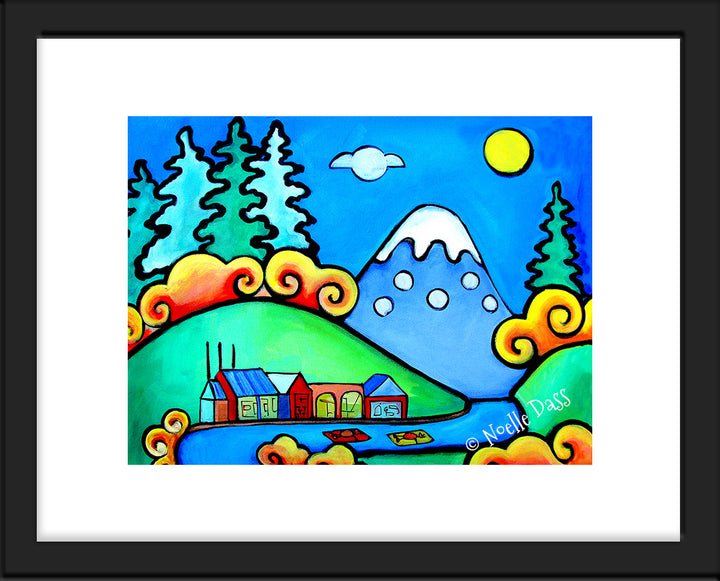 Oregon Daydreams Paper / 11x14 with white border/image is 8x10 / Black Frame