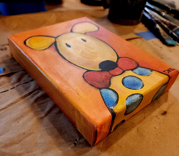 Fancy Man Original 6x8 Acrylic onCanvas