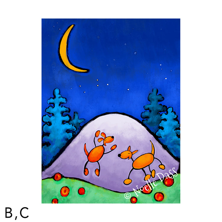 Doggie Playtime C. Archival Paper - Image is 18x24 in.