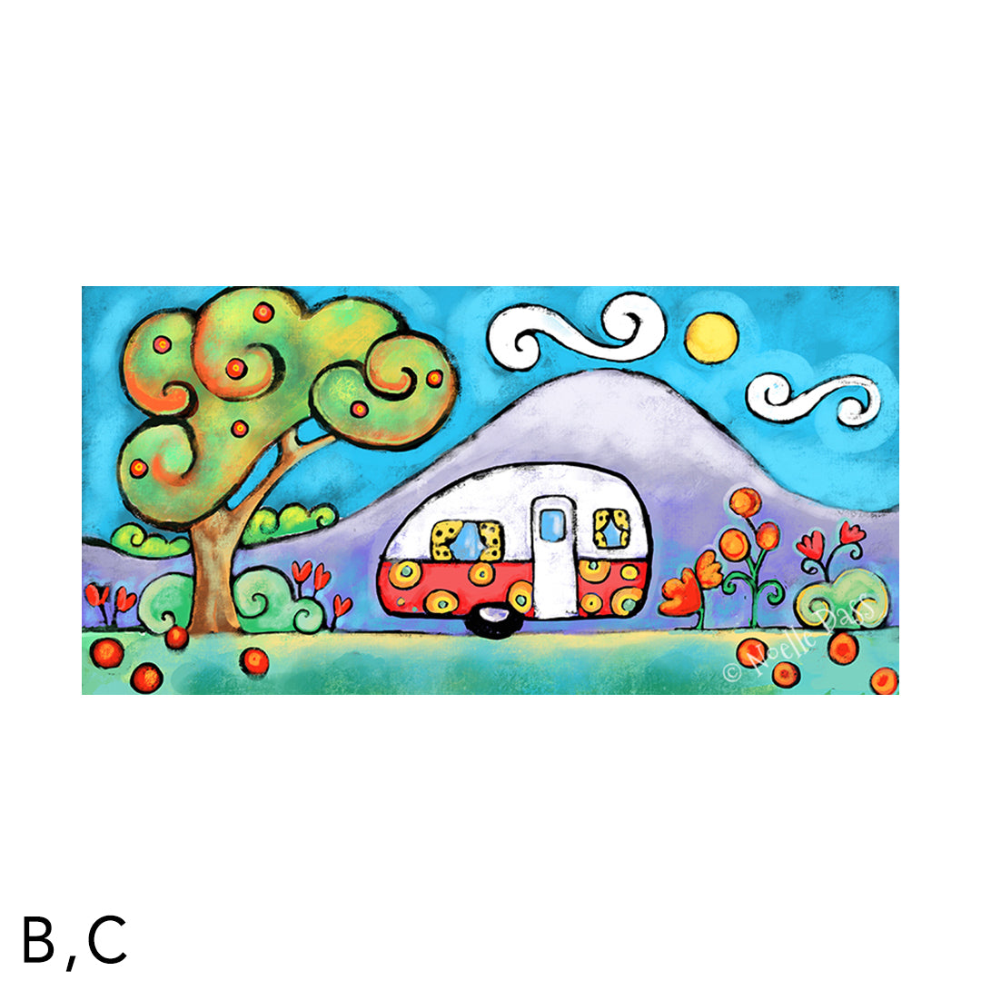 Camper Fun C. Archival Paper - Image is 10x20 in.