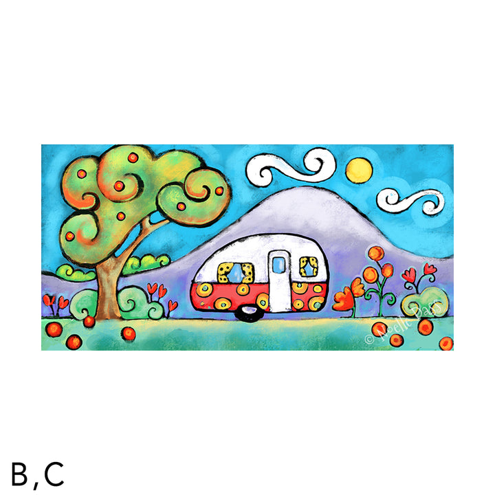Camper Fun C. Archival Paper - Image is 10x20 in.