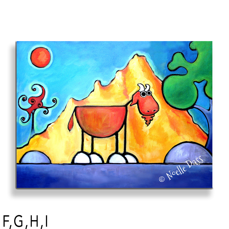 Get Your Goat On! I: Canvas 30x40 in.