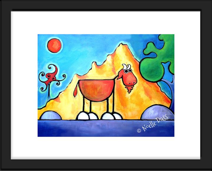 Get Your Goat On! Paper / 11x14 with white border/image is 8x10 / Black Frame