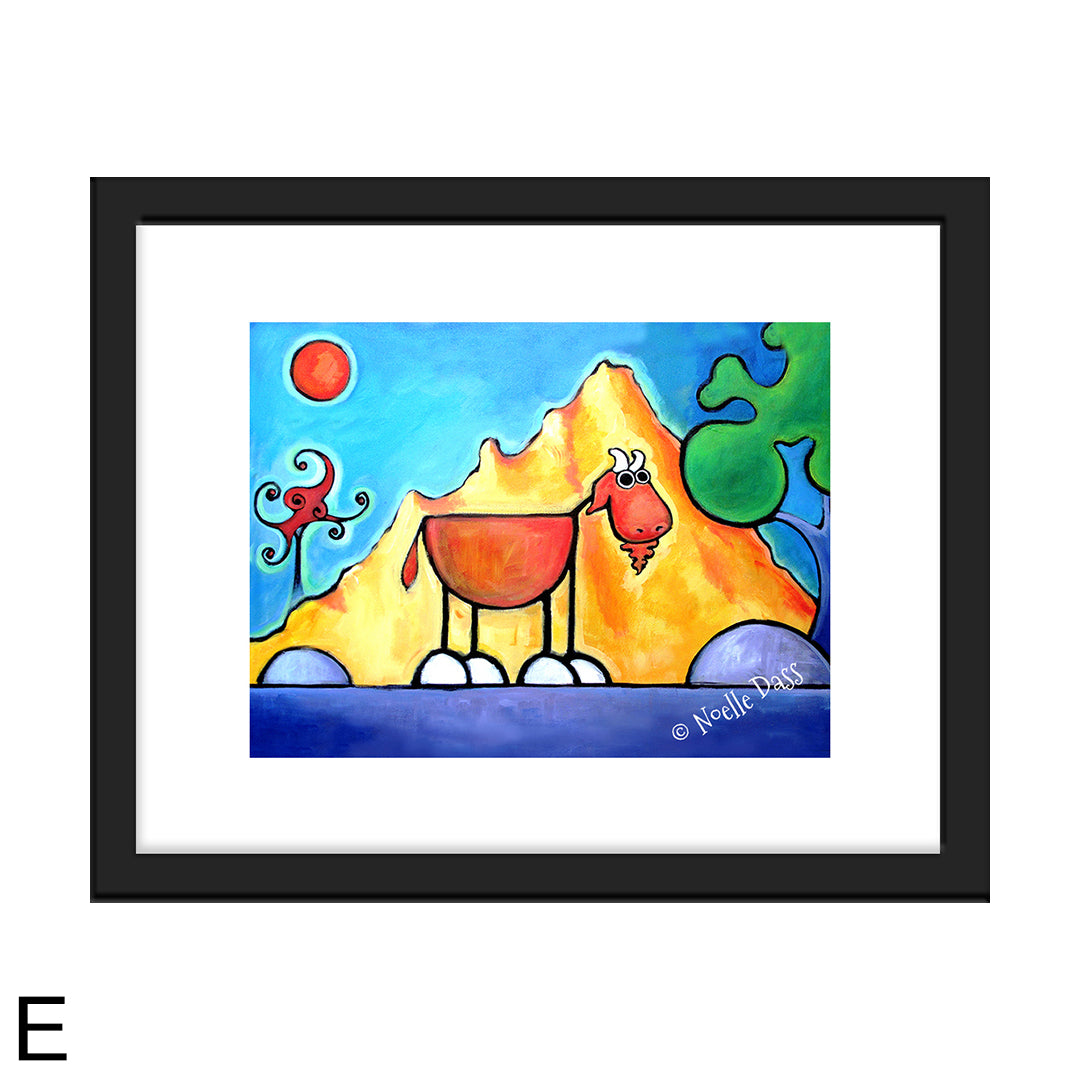Get Your Goat On! E. Framed 11x14 paper with white border