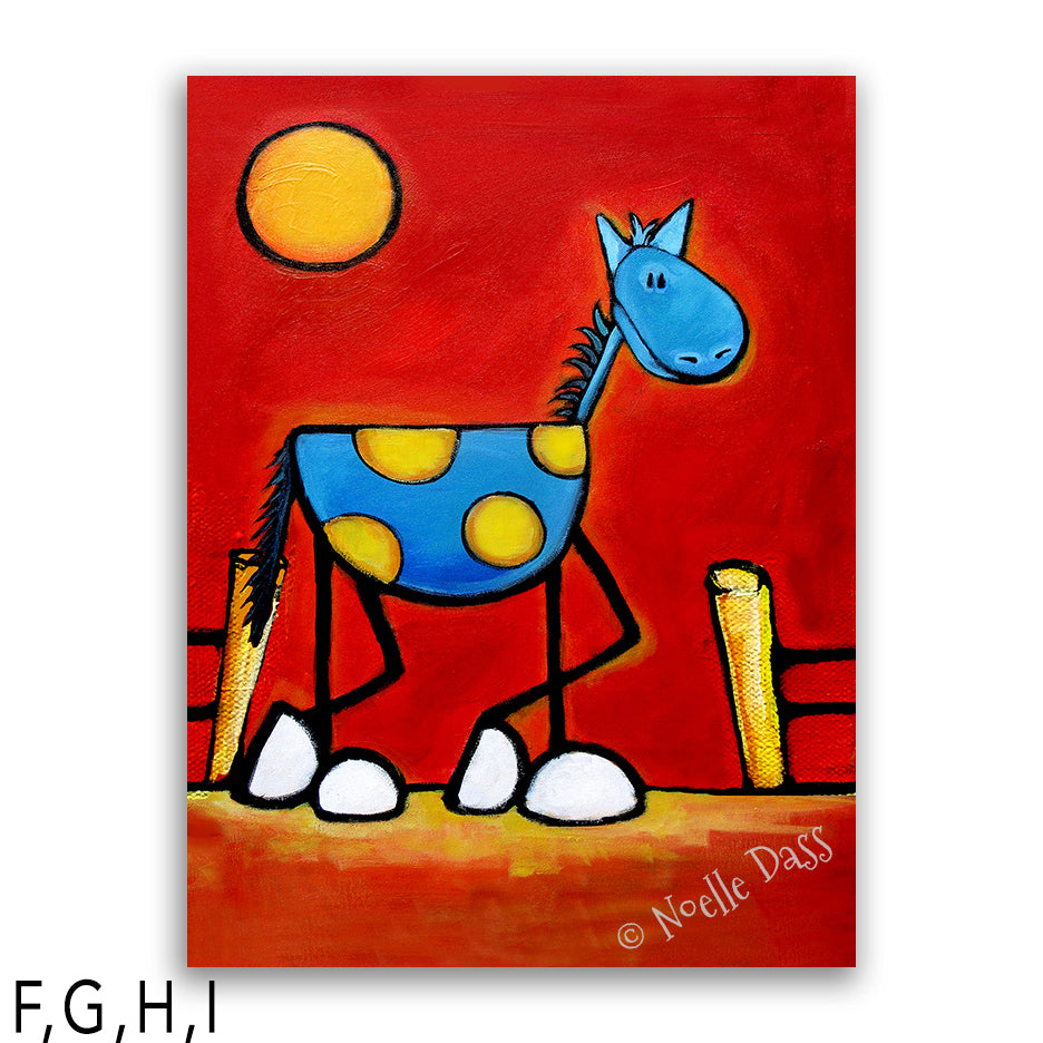 Don't Fence Me In! Horse Art I: Canvas 30x40 in.