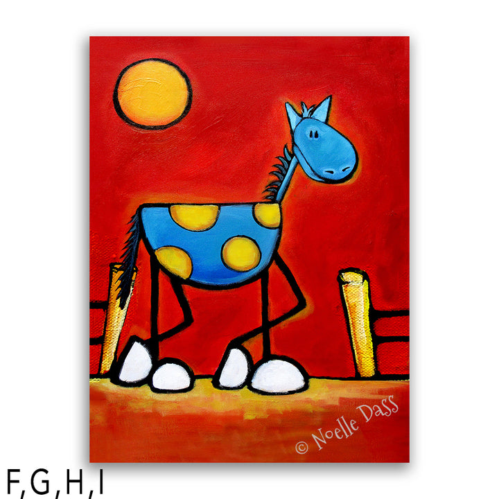 Don't Fence Me In! Horse Art I: Canvas 30x40 in.