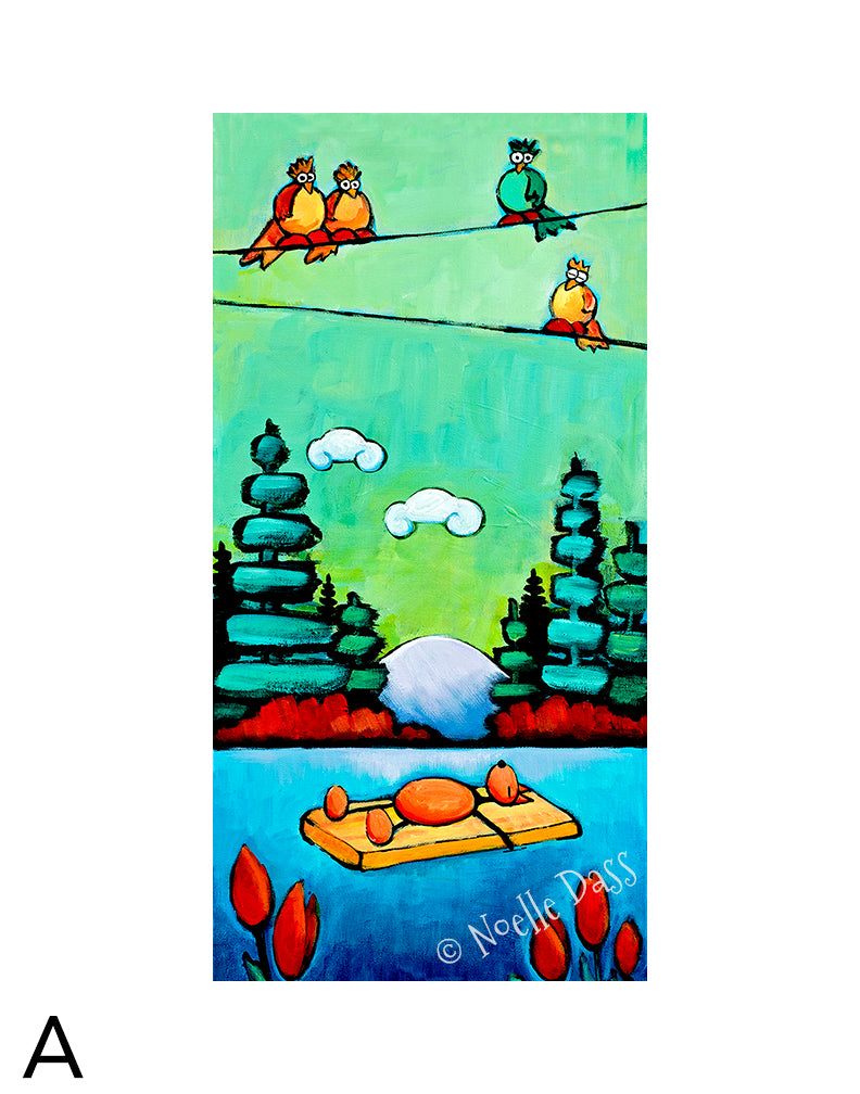 It doesn't get any better than this! matted archival paper art print, 11x14 with white border, by Noelle Dass
