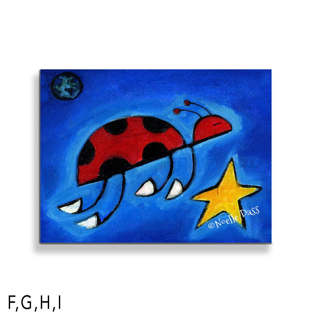 Ladybug Carrying A Wish I: Canvas 30x40 in.