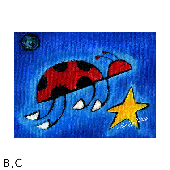 Ladybug Carrying A Wish C. Archival Paper - Image is 18x24 in.