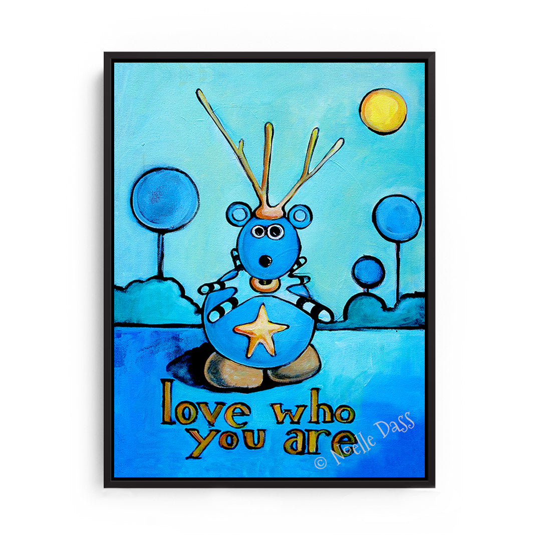 Love Who You Are Canvas / 11x14 / Black Floating Frame