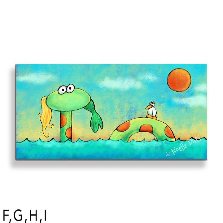 Mermaid? What mermaid? H. Canvas 24x48 in.
