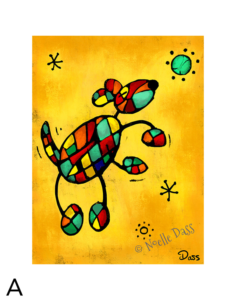 Miro's Dog A. 11x14 in. archival paper with white border - image is 8x10