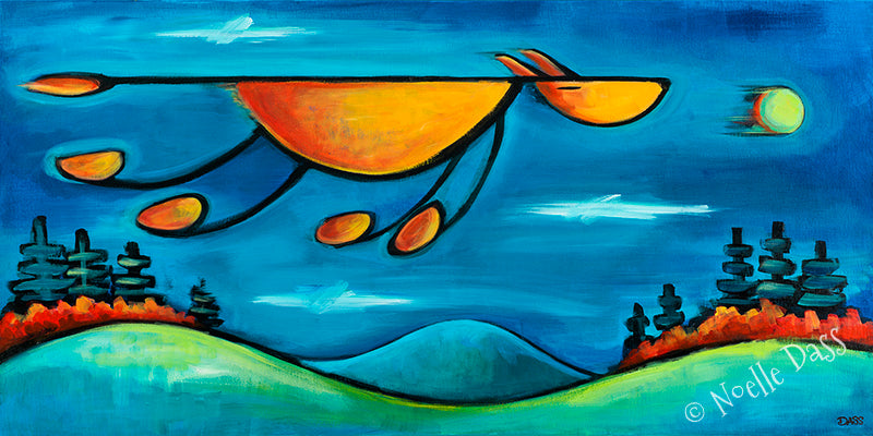 Must...Get...Ball! Dog Art art print by Noelle Dass