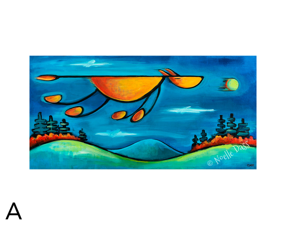 Must...Get...Ball! Dog Art A. 11x14 in. archival paper with white border - image is 5.5x11.5