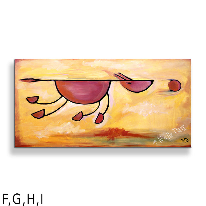 Must...Get...Ball!  Dog Art H. Canvas 24x48 in.