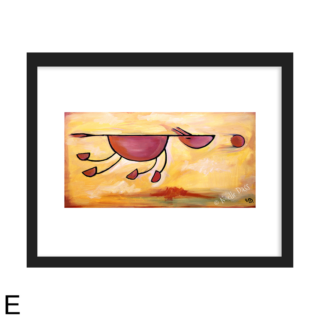 Must...Get...Ball!  Dog Art E. Framed 11x14 paper with white border - imags is 5x10