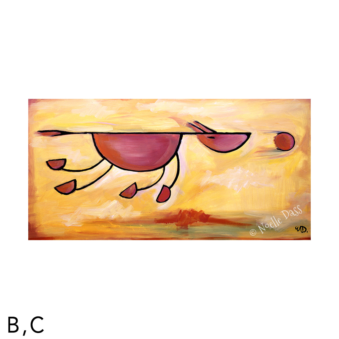 Must...Get...Ball!  Dog Art C. Archival Paper - Image is 10x20 in.