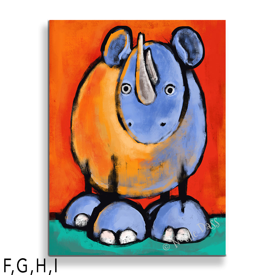 Be Kind to Rhinos Pachyderms Against Poaching I: Canvas 30x40 in.