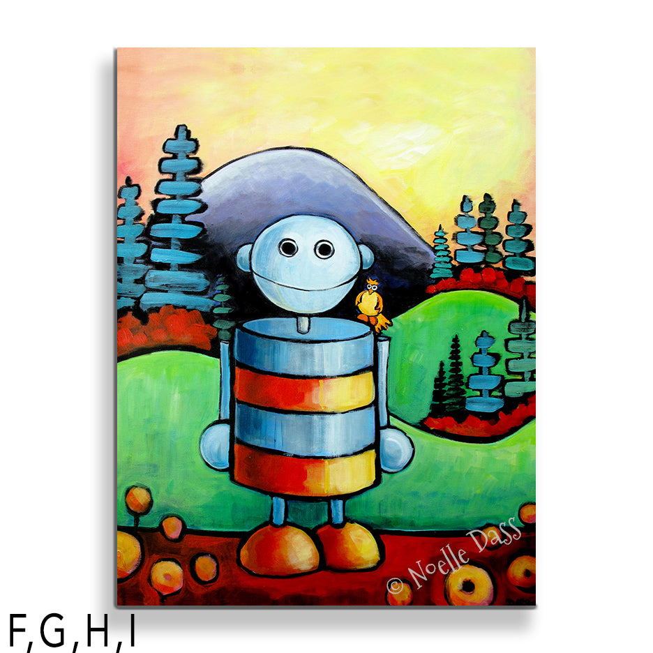 I Will Not Be Assimilated | Robot in Nature I: Canvas 30x40 in.