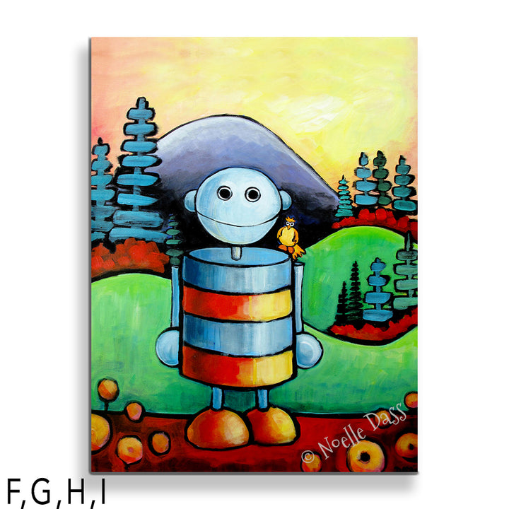 I Will Not Be Assimilated | Robot in Nature I: Canvas 30x40 in.