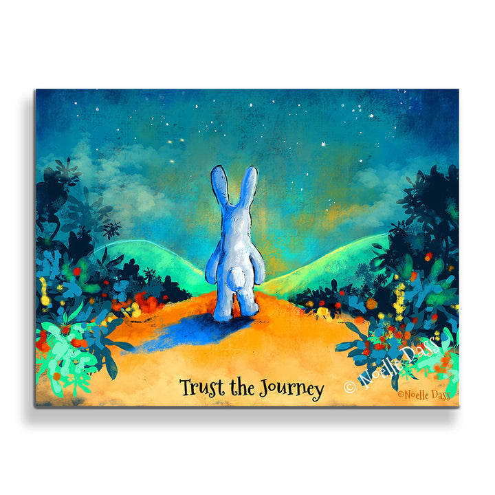 Trust the Journey | Rabbit Walking on Trail Canvas / 11x14 / Unframed