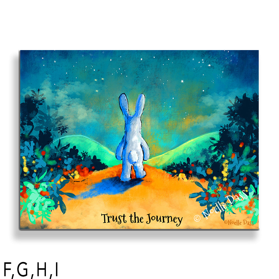 Trust the Journey | Rabbit Walking on Trail I: Canvas 30x40 in.
