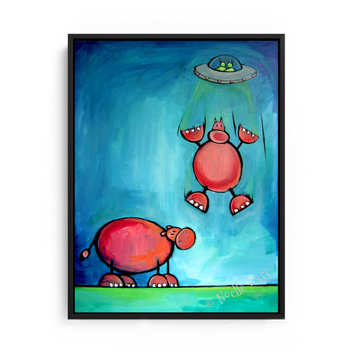 Must...Have...Hippo! Canvas / 11x14 / Black Floating Frame